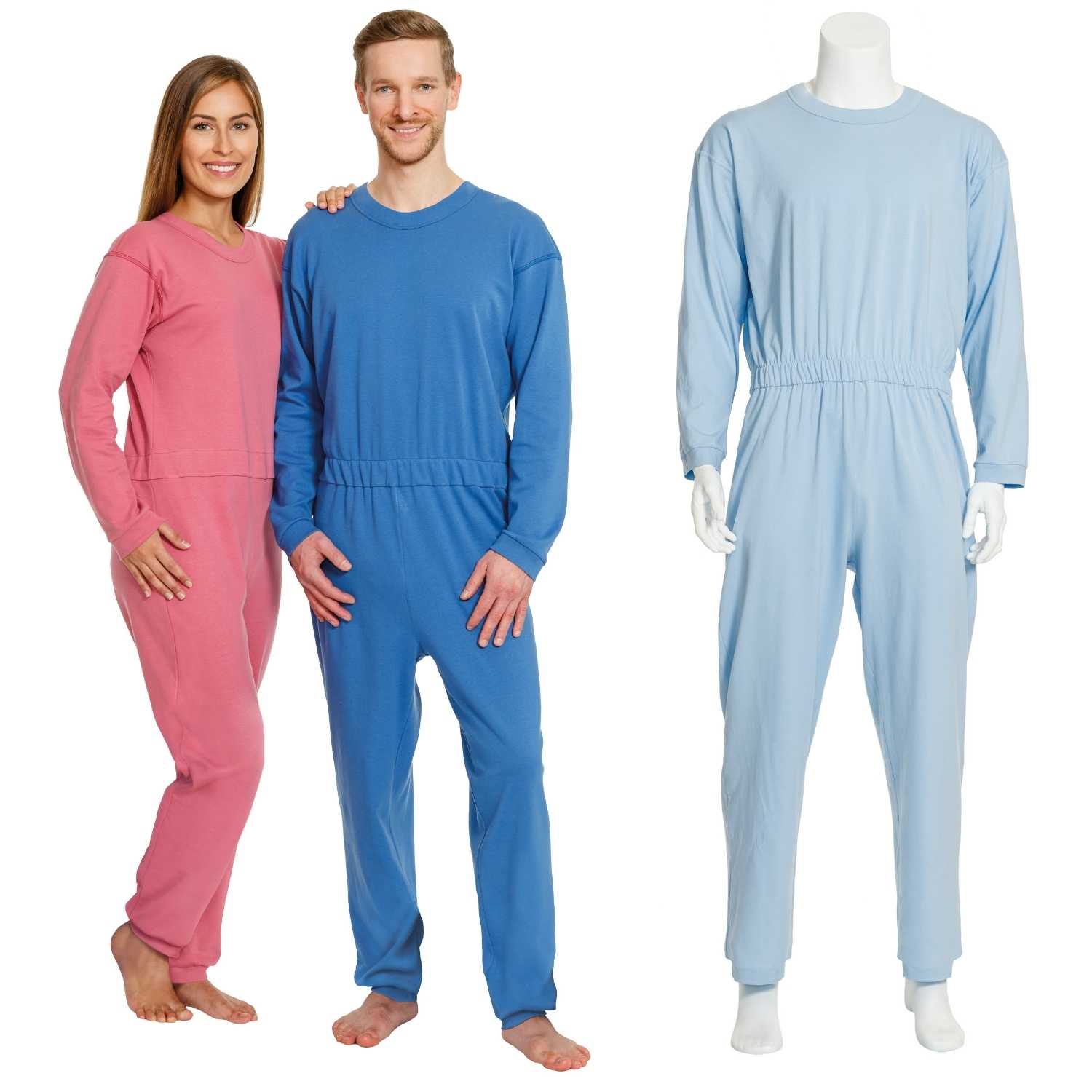 Suprima 4706, Pflegeoverall 100% Baumwolle, lang, Rücken-RV, unisex - versch. Farben, Gr. S-XL